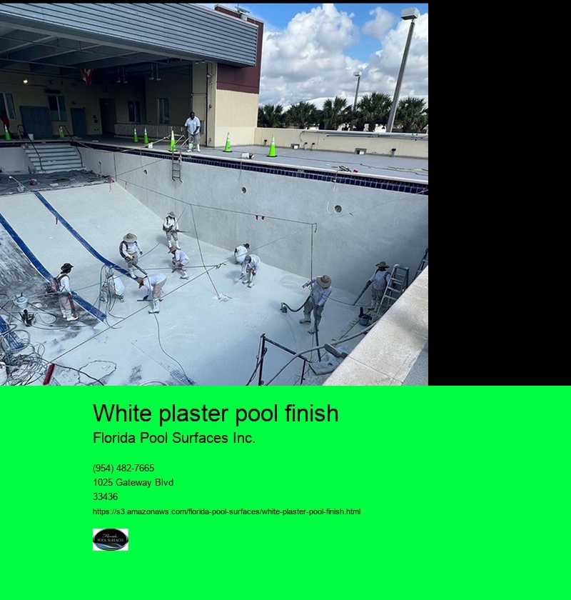 white plaster pool finish Florida Pool Surfaces Inc. white plaster pool finish