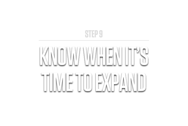 Know When it's Time to Expand
