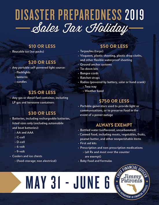 CFO Jimmy Patronis 15 Storms Predicted, Prepare Now During Hurricane