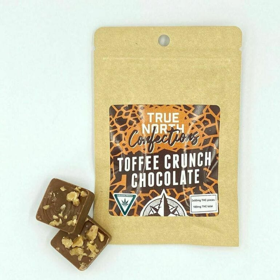 Toffee Crunch Chocolate 100mg 2pack Leafly