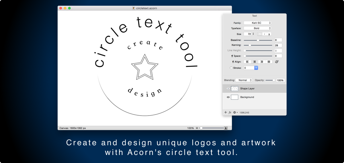 Arrange text in a circle