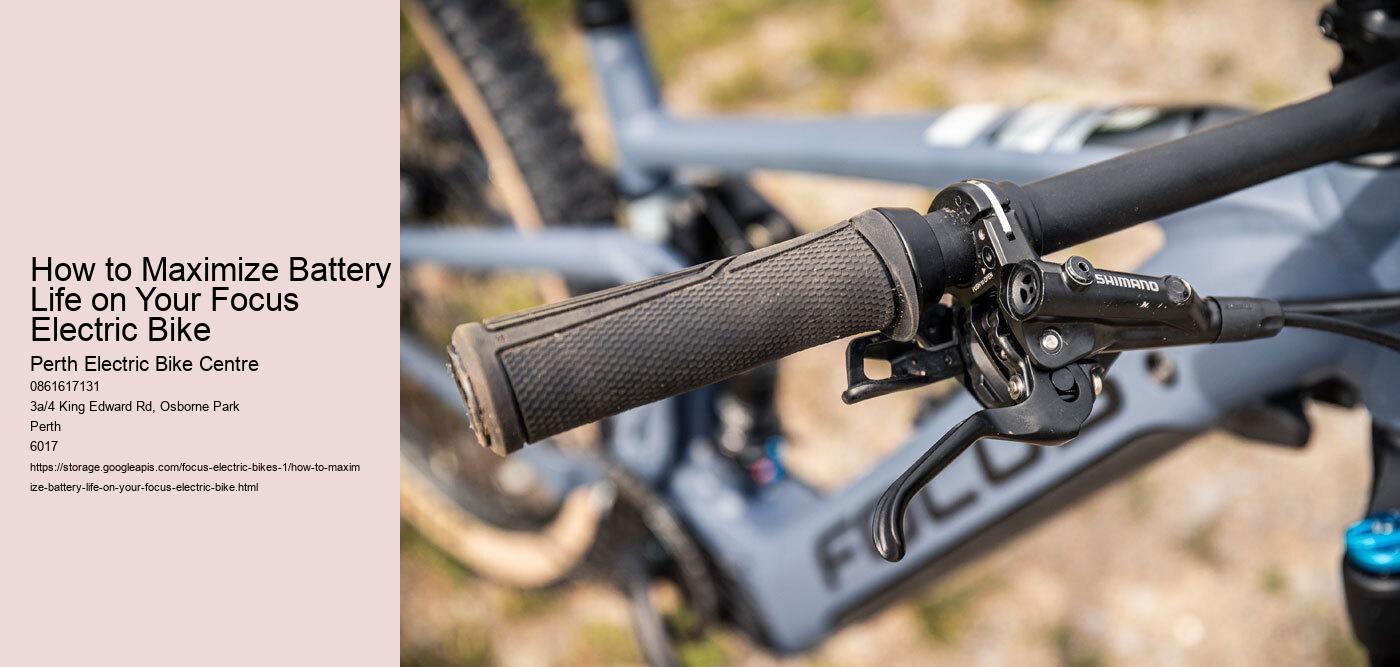 How to Maximize Battery Life on Your Focus Electric Bike  