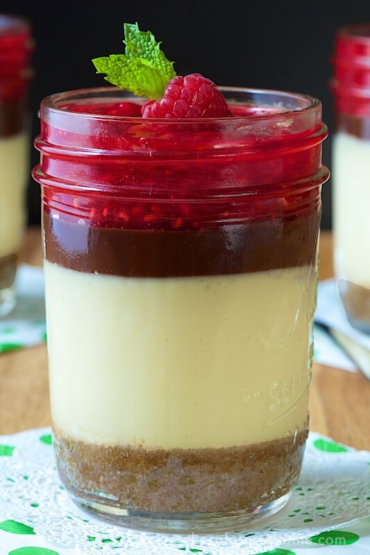 Layered Cheesecake Jars