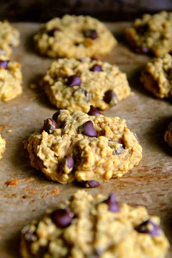 Flourless Pumpkin Oatmeal Cookies