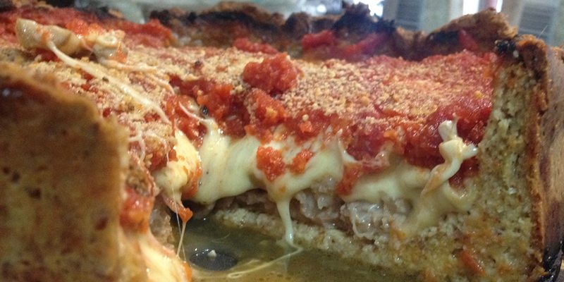 Chicago-Style Stuffed Pizza from EatKeto.com