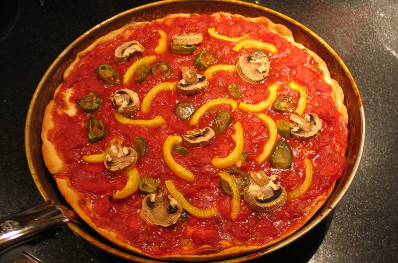 Grain-Free Deep-Dish Skillet Pizza