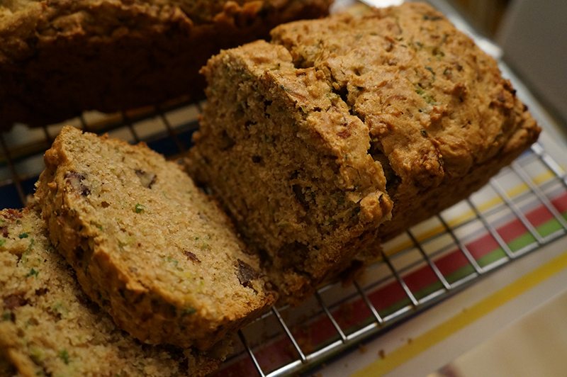 Zucchini Bread with a Homemade Blend of Gluten-Free Flours