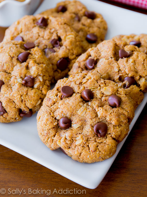 Cinnamon Peanut Butter Chocolate Chip Cookies