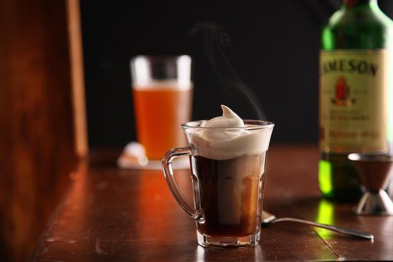 Classic Irish Coffee and Cream