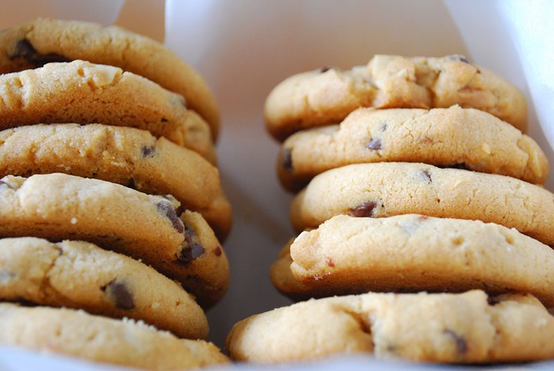 Easy Peanut Butter Chocolate Chip Cookies from MyRecipes