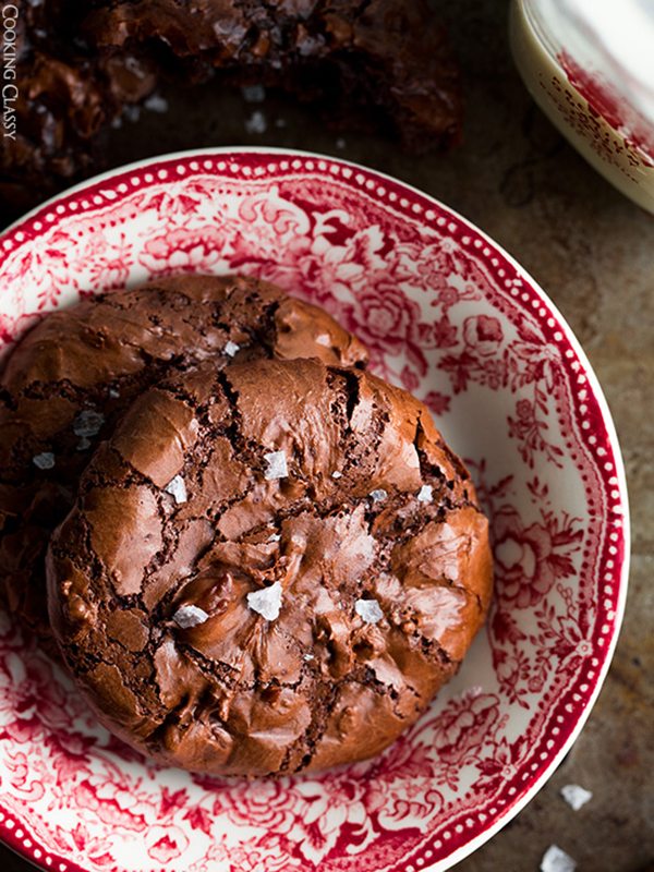 Flourless Chocolate Chocolate Chip Cookies