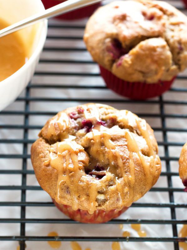 Raspberry Peach Muffins