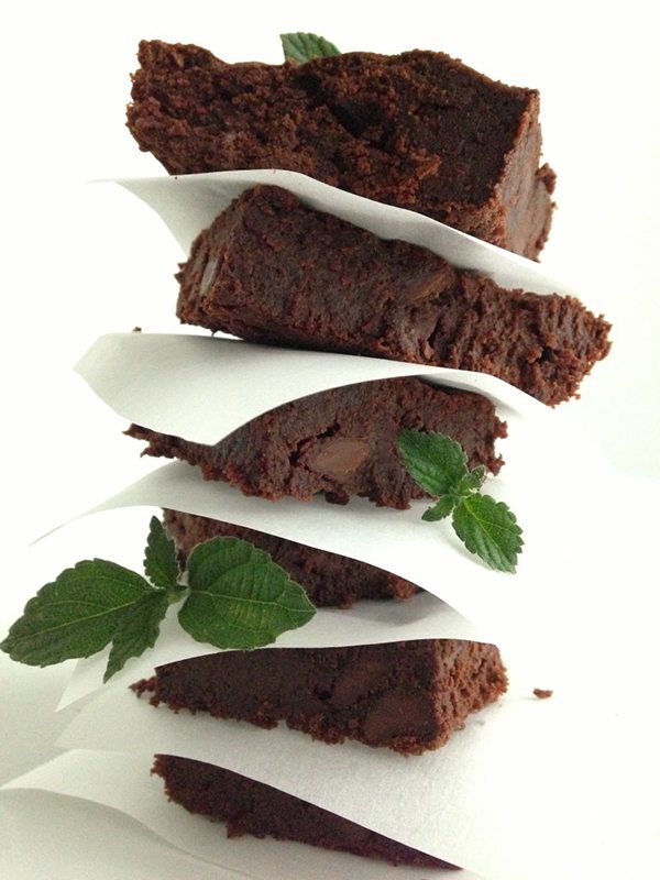 Triple Chocolate Mint Brownies