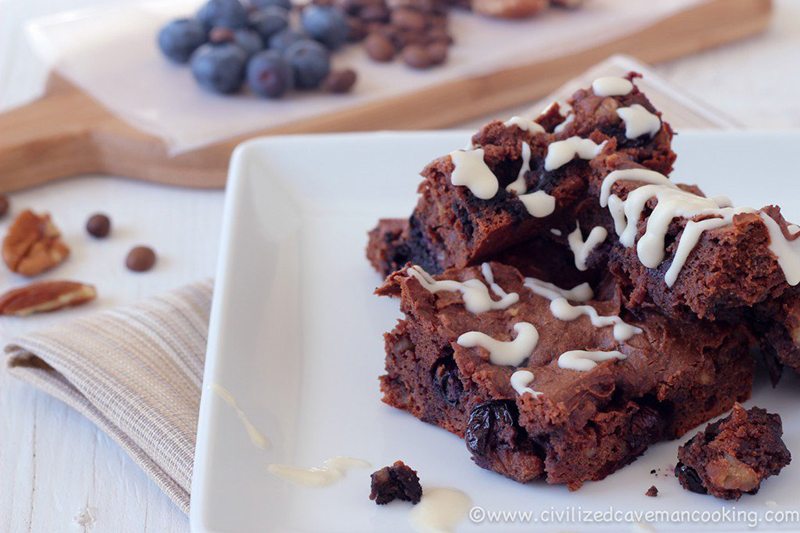 Blueberry Espresso Brownies