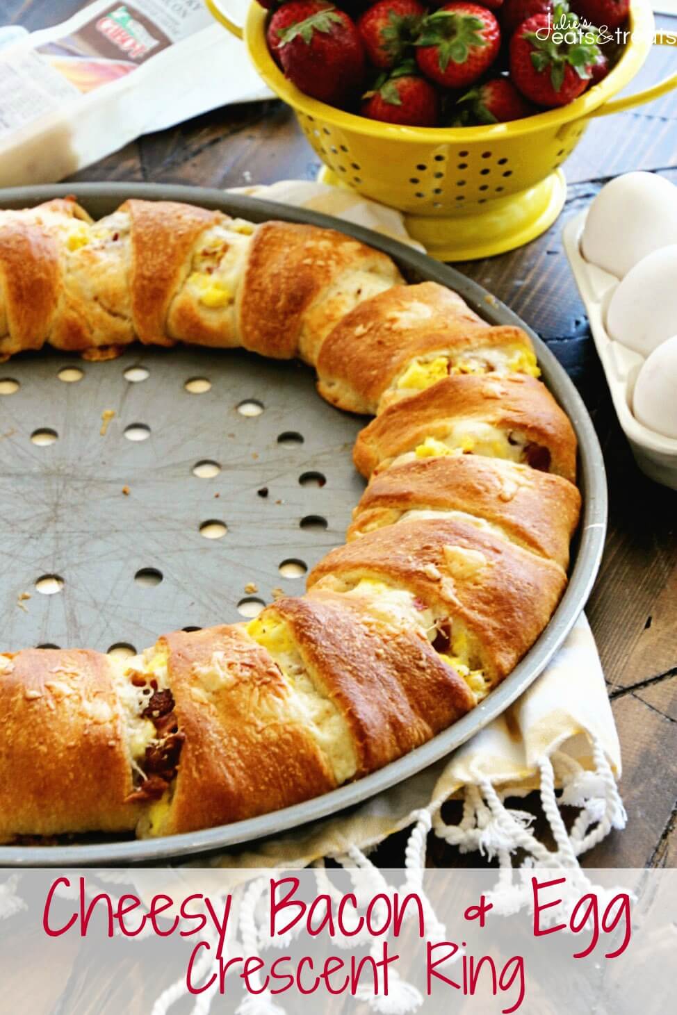 Bacon and Egg Crescent Ring
