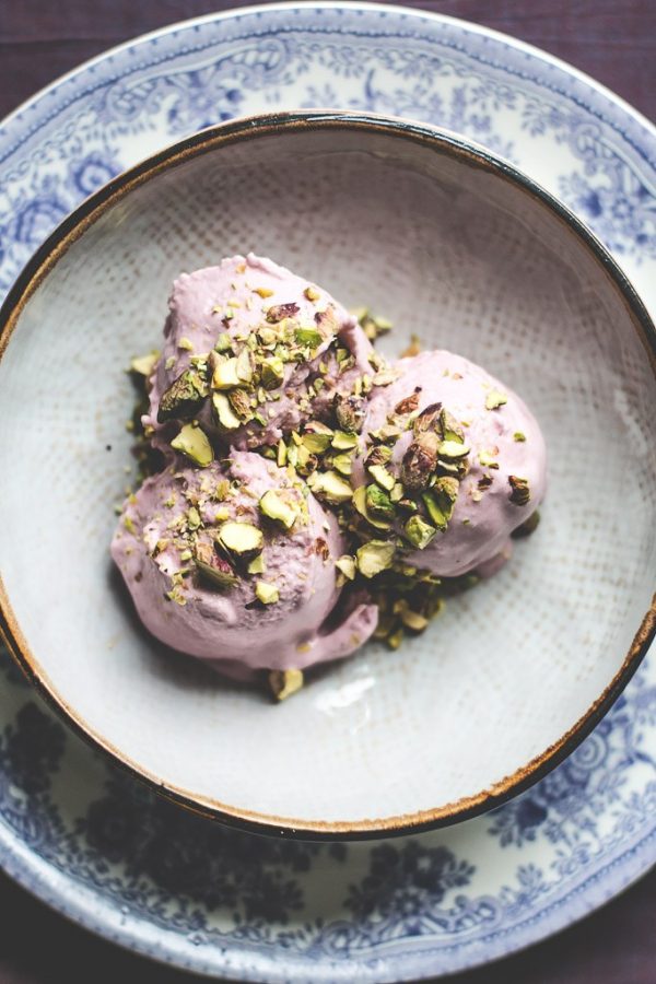 Raspberry Coconut Milk Ice Cream