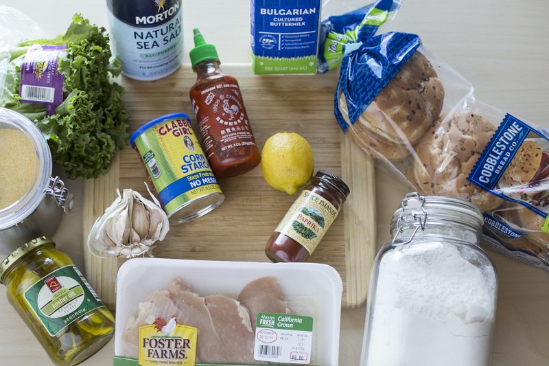 Quick Fried Chicken Sandwich with Spicy Aioli