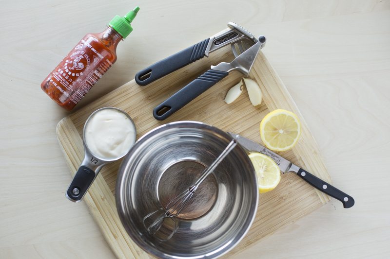 Quick Fried Chicken Sandwich with Spicy Aioli