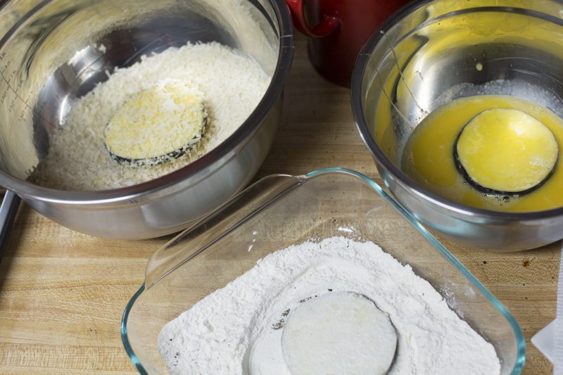 Quick Fried Eggplant Parmesan