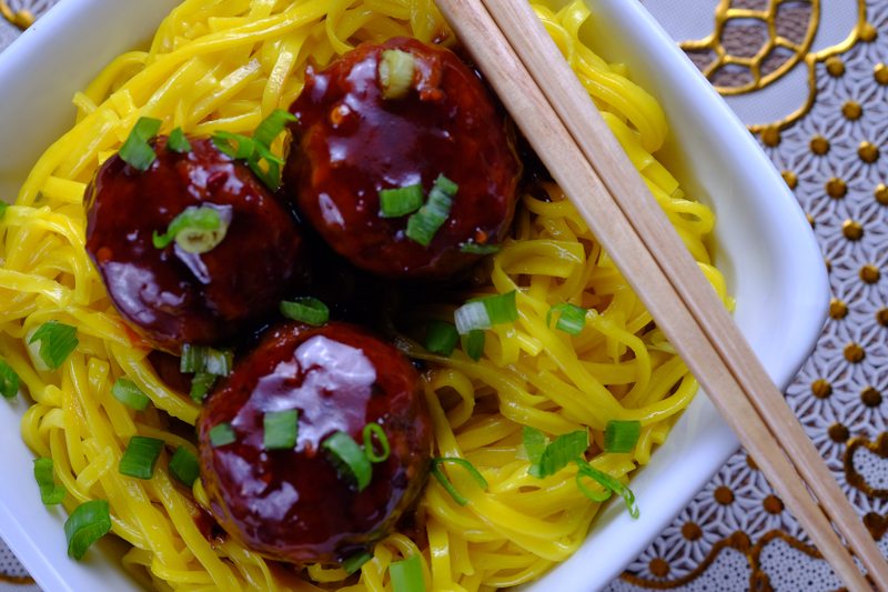 Slow Cooker Asian BBQ Meatballs