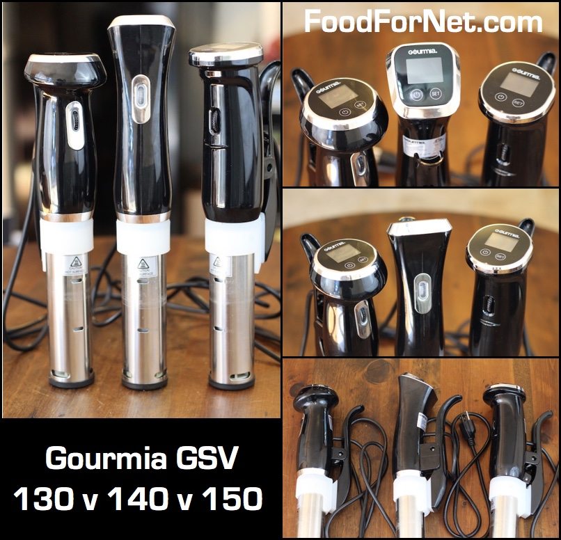comparison between the gourmia gsv130 gsv140 and gsv150 immersion circulators