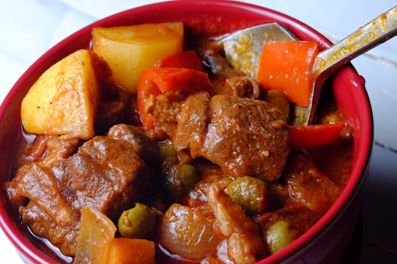 Slow Cooker Lamb Caldereta