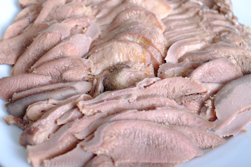 Slow Cooker Ox Tongue in Mushroom Cream Sauce