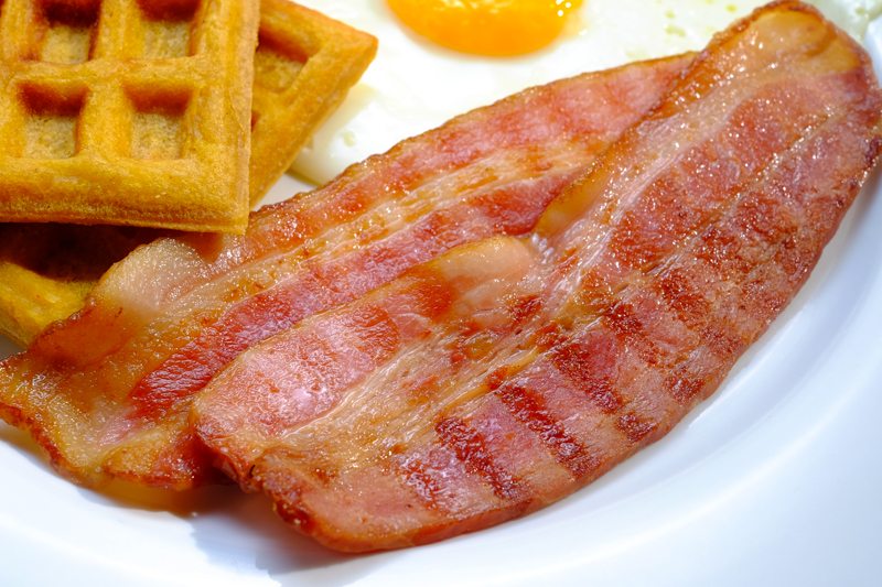 Overnight Sous Vide Bacon with ChiliBaconFat Waffles