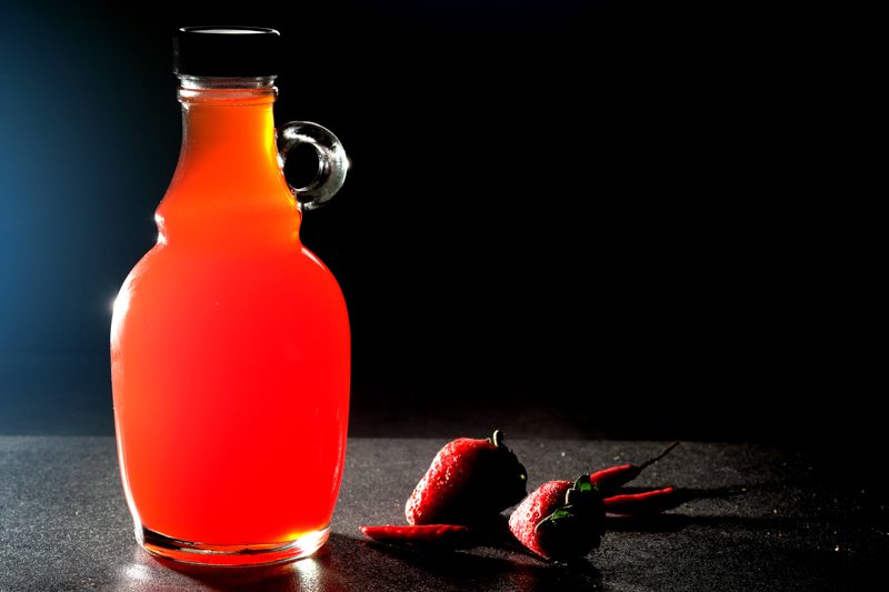 Sous Vide StrawberryChili Vinegar