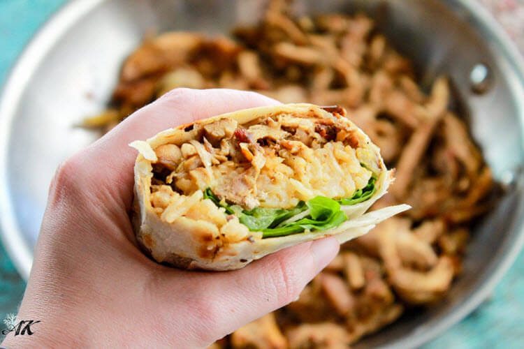 Sous Vide Chicken Burrito Filling
