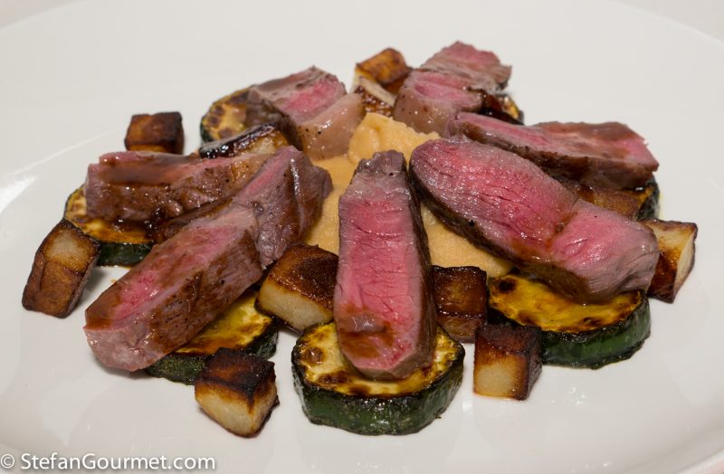 Sous Vide Strip Steak with Veggies