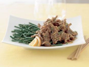 Mandarin Beef With Long Beans Recipe from Williams-Sonoma on FoodPair