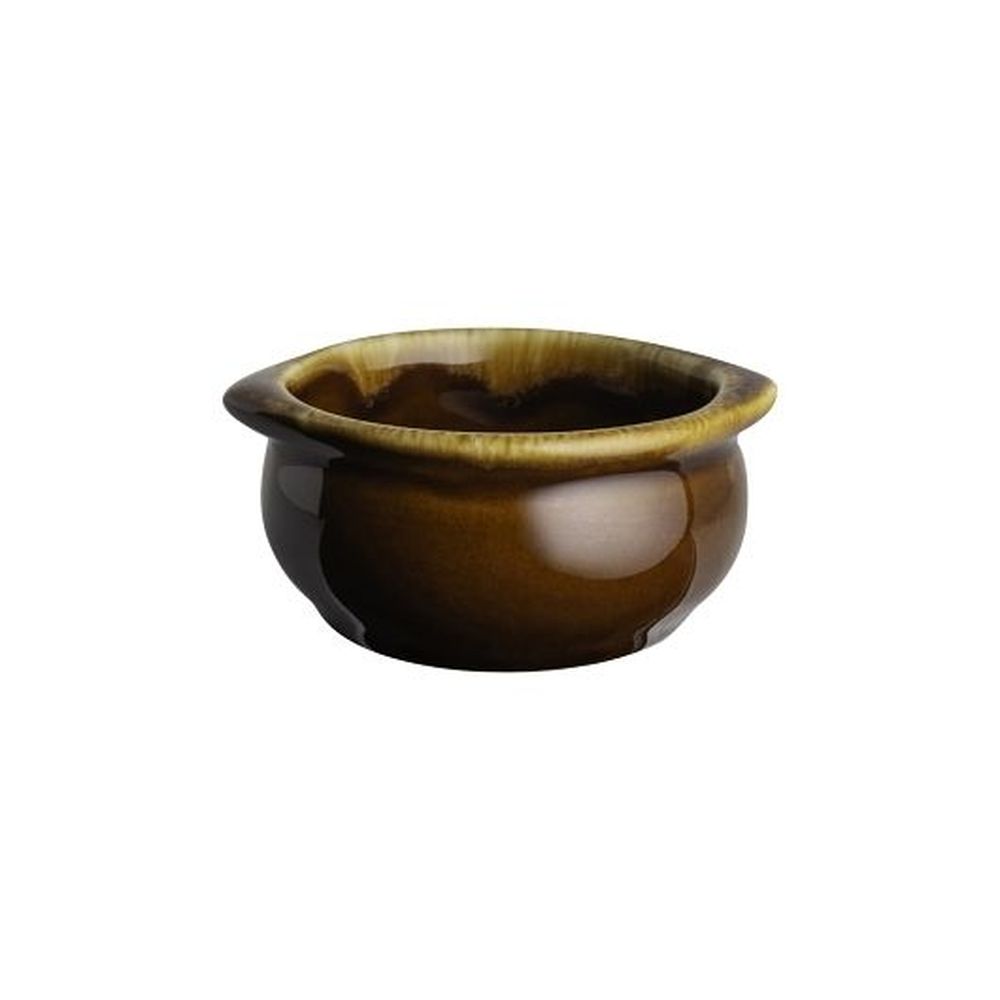 Anfora Laredo Drip 7 Ounce Handled Onion Soup Bowl, 24 Count