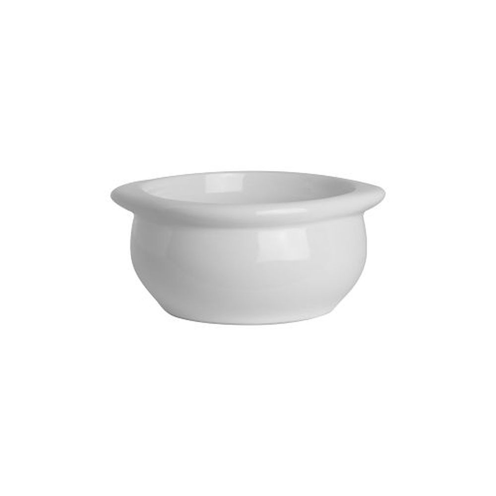 Ultra White 10 Ounce Handled Onion Soup Bowl, 24 count