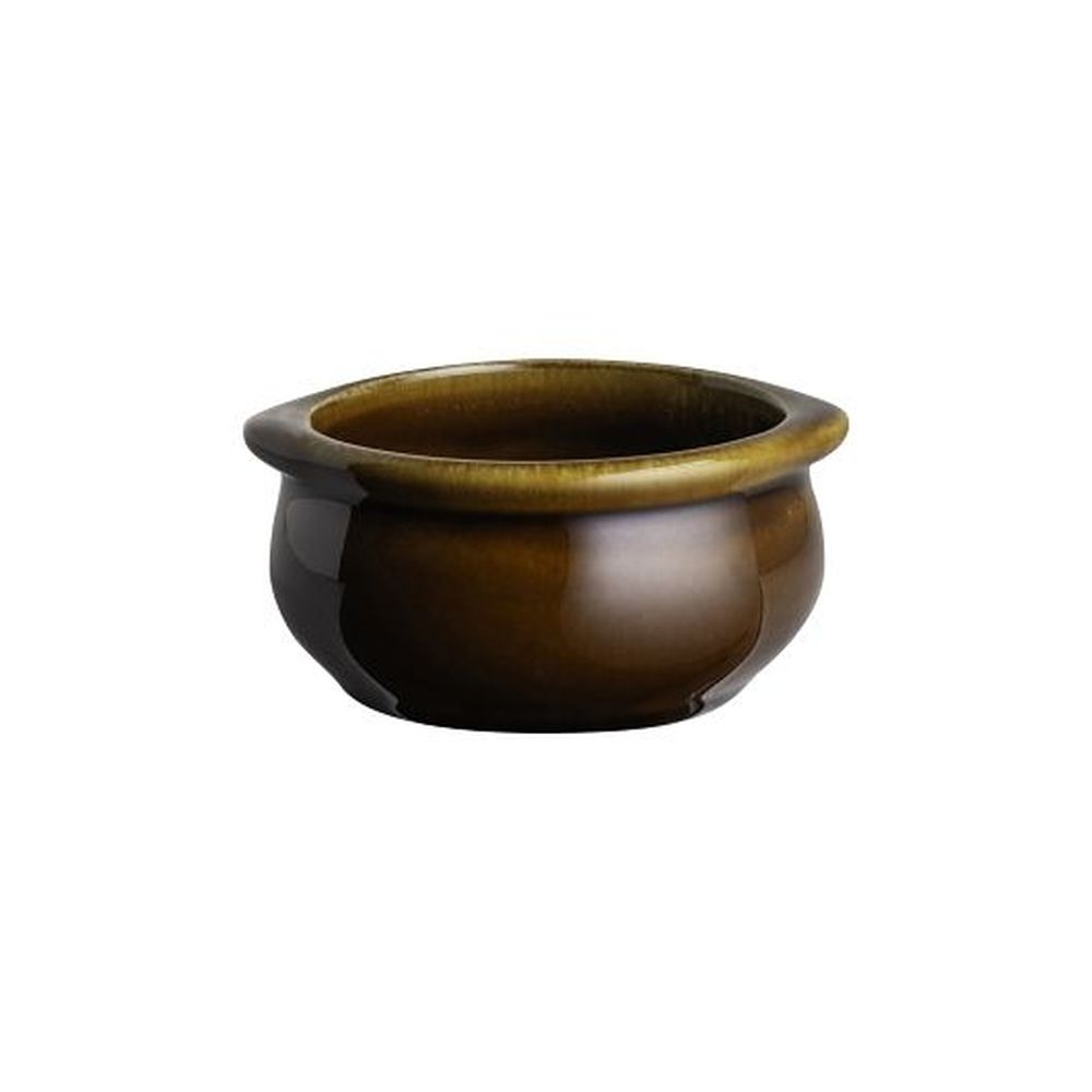 Anfora Laredo Drip 10 Ounce Handled Onion Soup Bowl, 24 Count