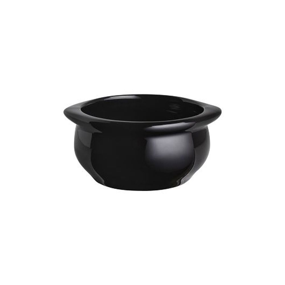 Diversified Ceramics Black Handled Onion Soup Bowl, 10 Ounce Capacity -- 24 Per Case