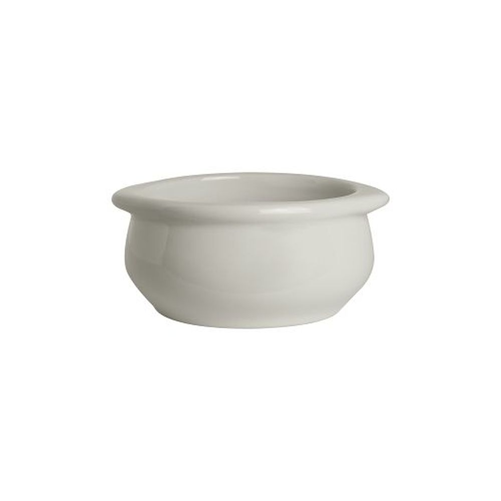 Anfora White 12 Ounce Handled Onion Soup Bowl, 24 Count