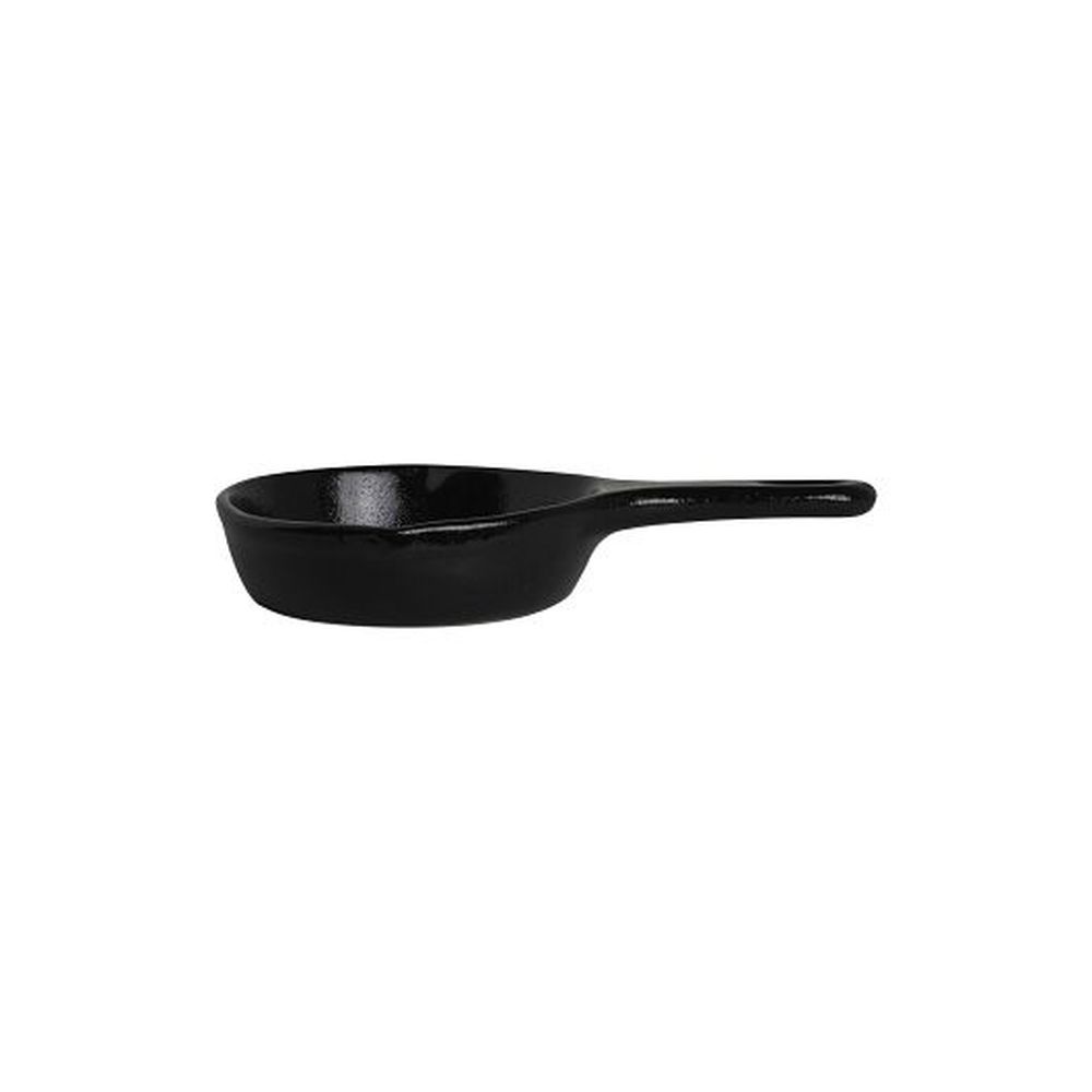 Anfora Black 5 Ounce Mini Cast Iron Skillet, 24 Count
