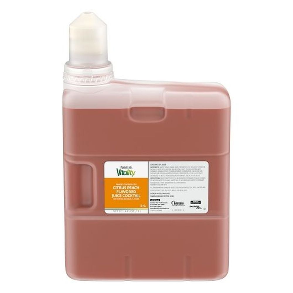 Vitality Citrus Peach Cocktail Juice Concentrate, 101.33 Fluid Ounce -- 9 Per Case