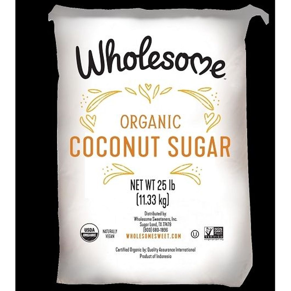 Wholesome Sweeteners Organic Coconut Palm Sugar, 25 Pound