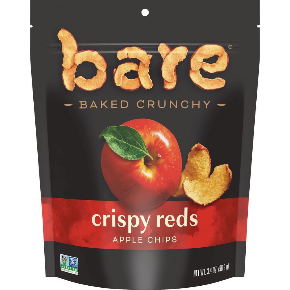 Bare Baked Crunchy Organic Crispy Reds Apple Chips, 3.4 Ounce -- 12 Per Case