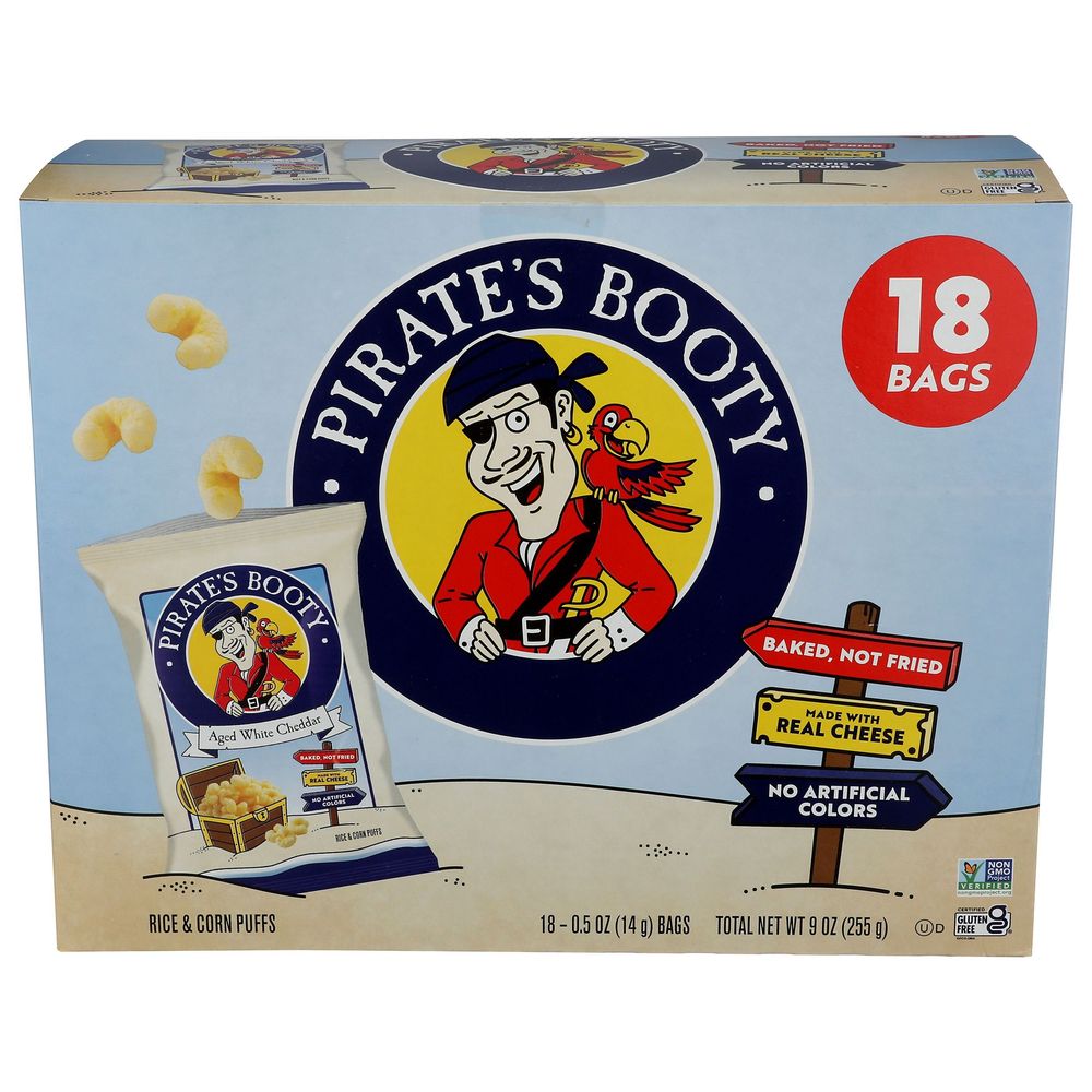 Aged White Cheddar Rice and Corn Puffs