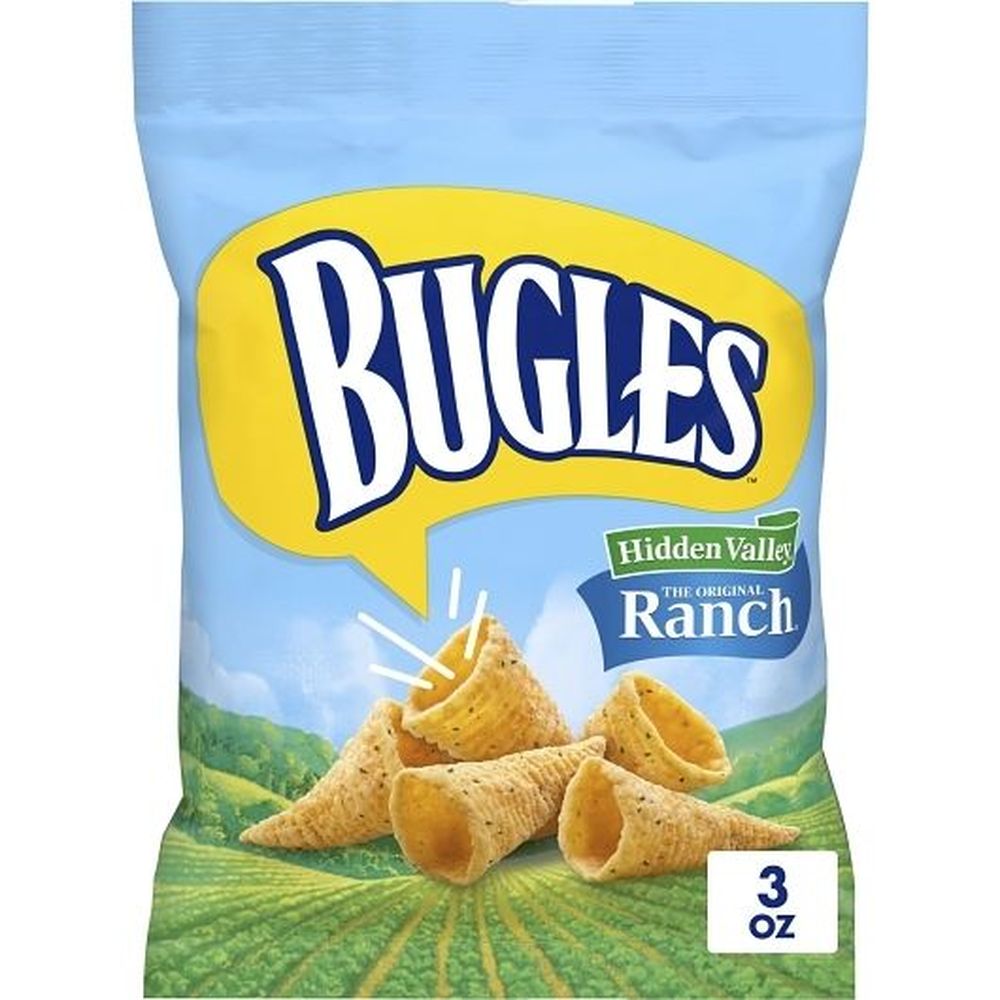 Bugles Ranch Crispy Corn Snacks, 3 Ounce -- 6 Per Case