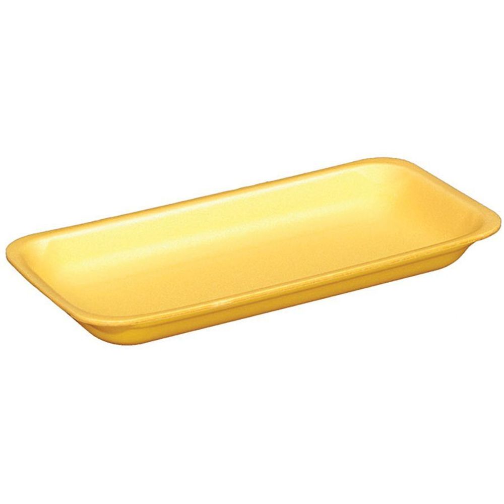 Evergreen Yellow Polystyrene Foam 10S Supermarket Tray