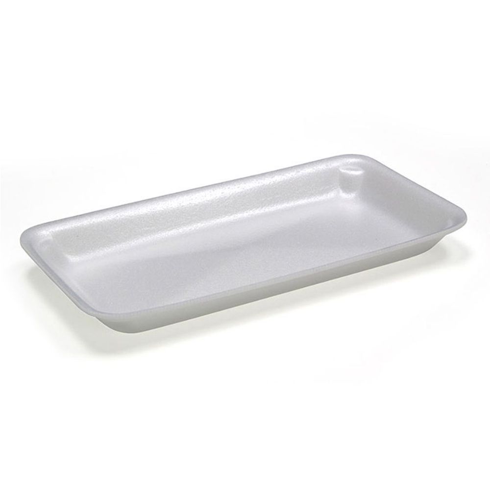 Evergreen White Polystyrene Foam 12S Supermarket Tray