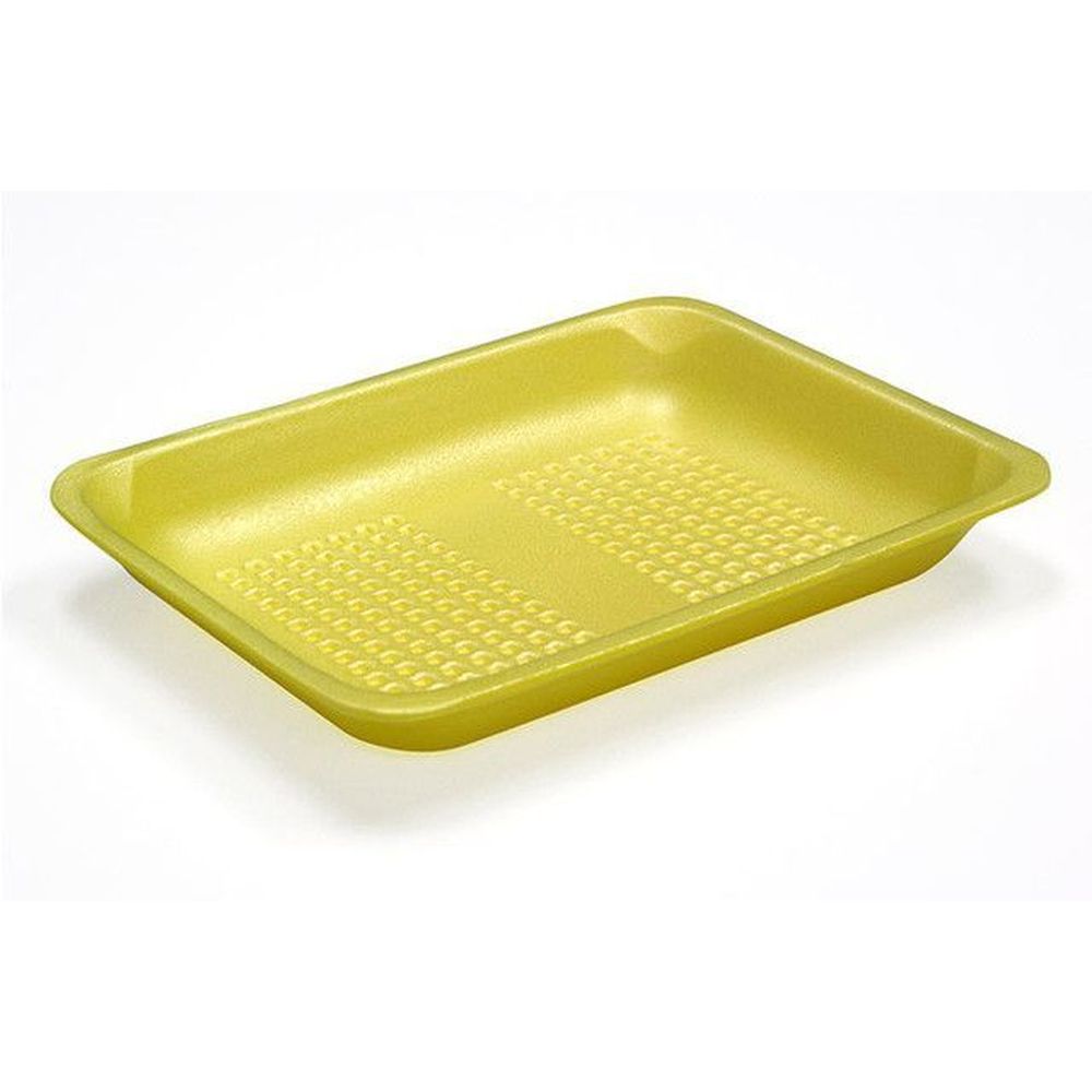 Evergreen Yellow Polystyrene Foam 4S Supermarket Tray