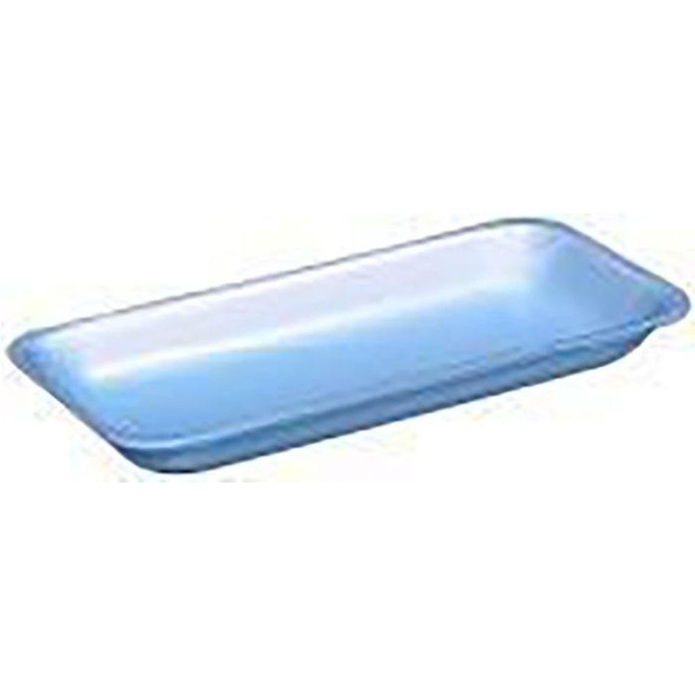 Evergreen Blue Polystyrene Foam 10P Supermarket Tray