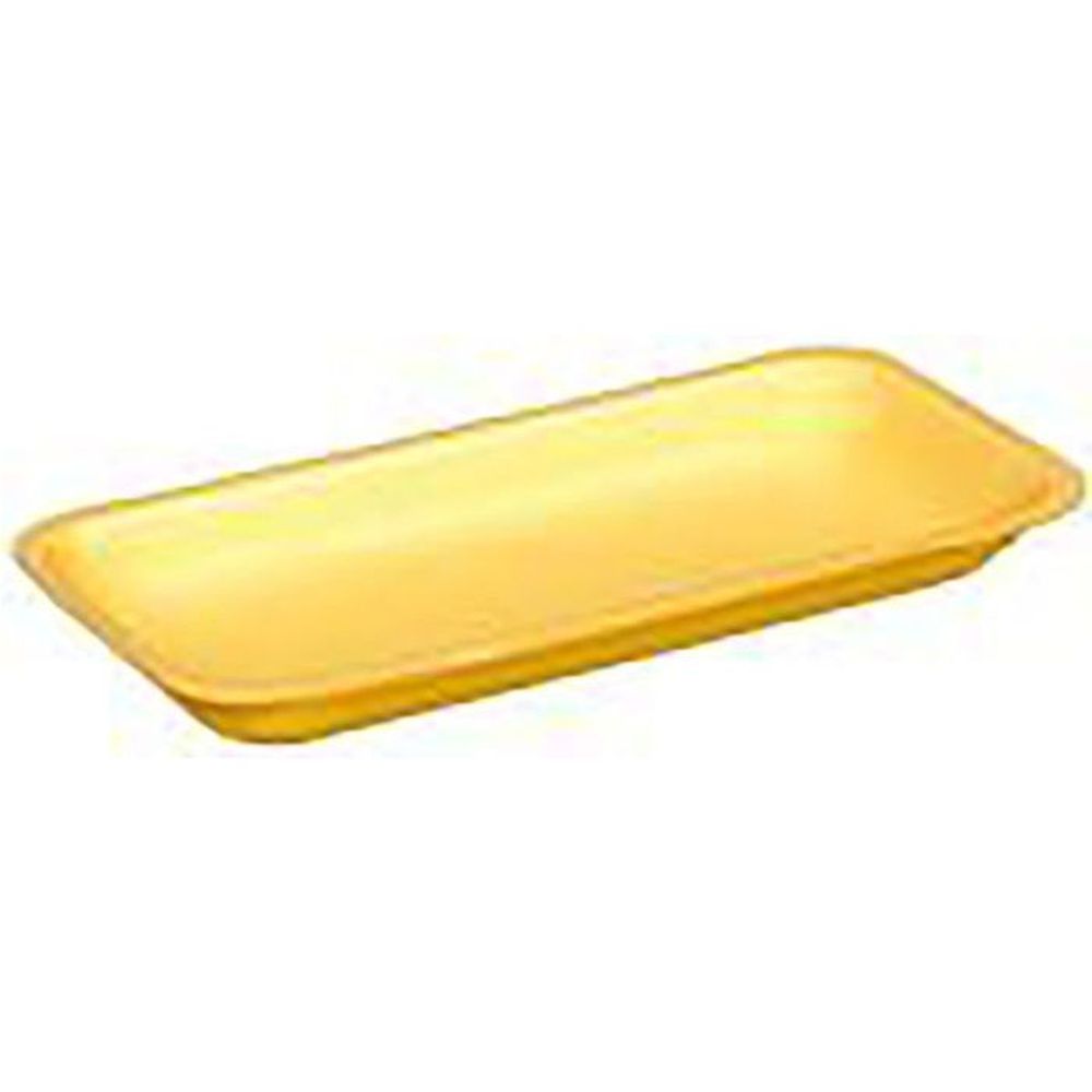 Evergreen Yellow Polystyrene Foam 10P Supermarket Tray