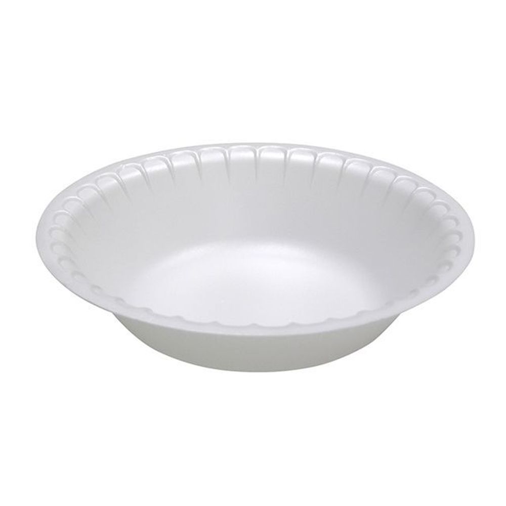 Placesetter White Deluxe Laminated Polystyrene Foam Bowl, 12 Ounce Capacity -- 1000 Per Case