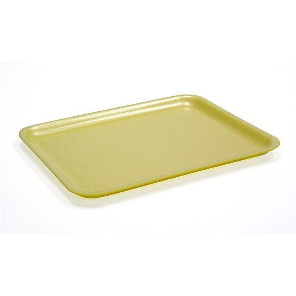 Evergreen Yellow Polystyrene Foam 10S Heavy Supermarket Tray